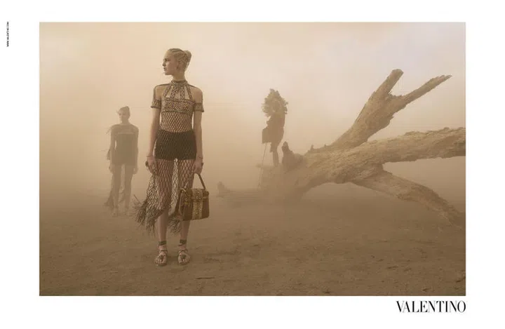 Valentino's spring 2016 campaign, shot by Steve McCurry at Amboseli National Park
