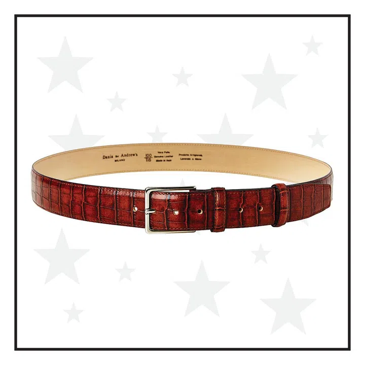 Belt, $199, Dania for Andrews Milano