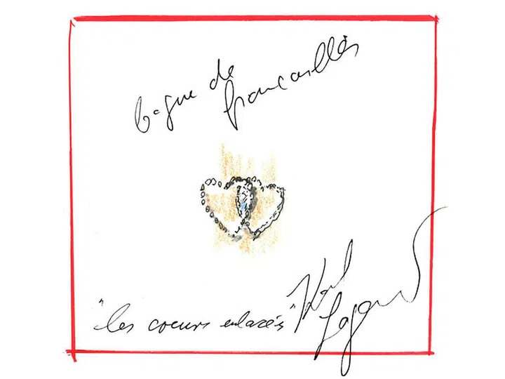 Karl Lagerfeld Frederick Goldman engagement ring
