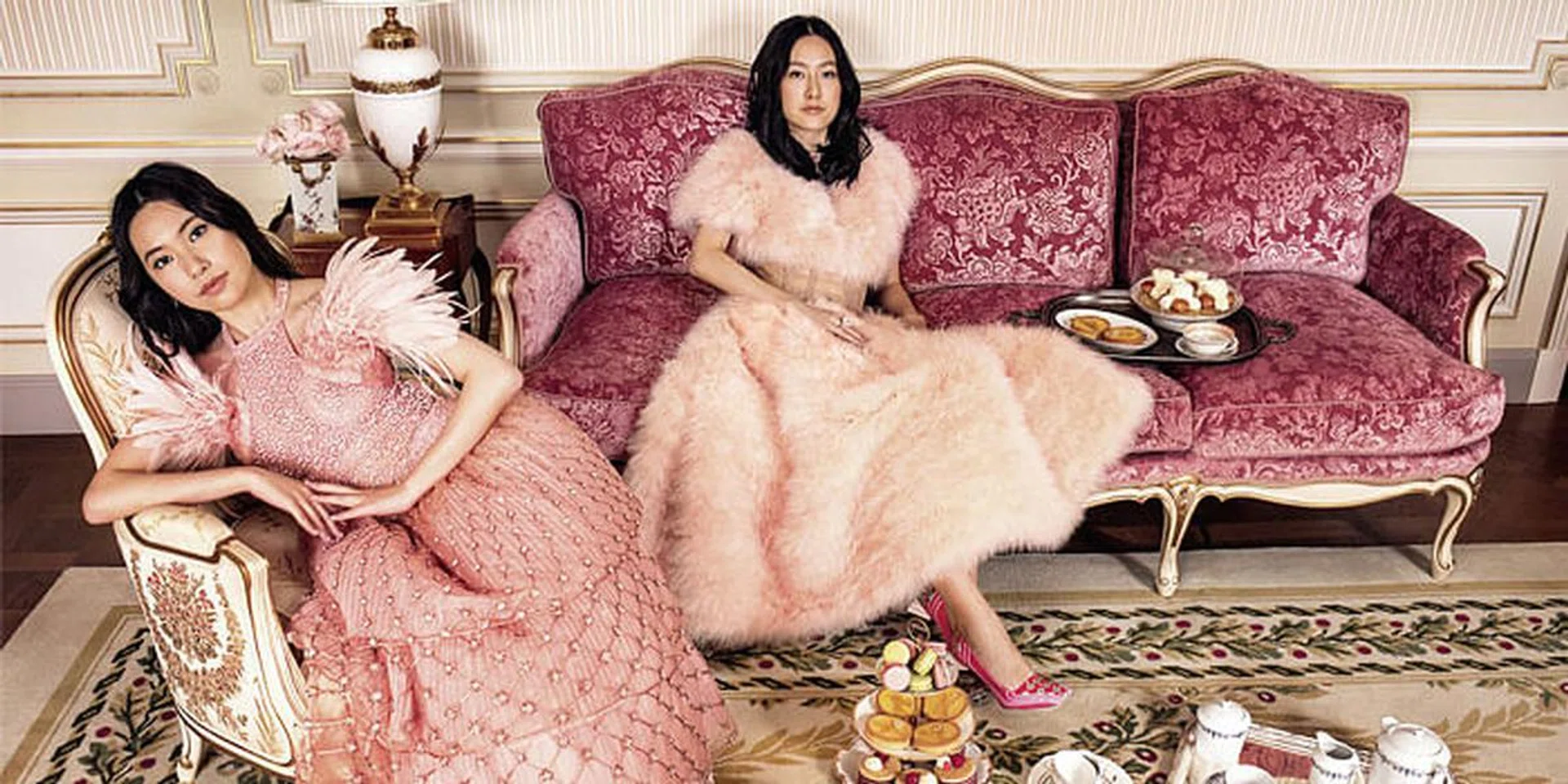 crazy rich asians astrid pink dress Crazy Rich Asians