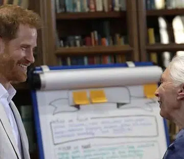 Jane Goodall Prince Harry