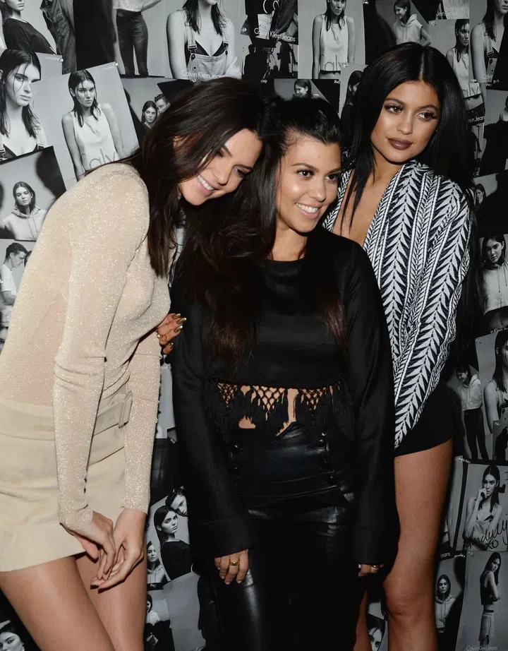 Kendall Jenner, Kourtney Kardashian and  Kylie Jenner