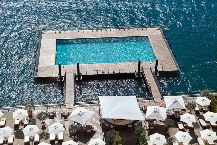 The family-owned hotel is one of Lake's Como's historic resorts, a five-star lakeside property that provides gorgeous views of Bellagio and the stunning Gringe mountains. Built in 1910, Grand Hotel Tremezzo provides a sense of mellow luxury and authentic hospitality. Their floating pool is a sparkling oasis resting on the Lake Como's crystal clear surface. "Just jump in for the most unforgettable bathing experience," says owner Valentina De Santis.