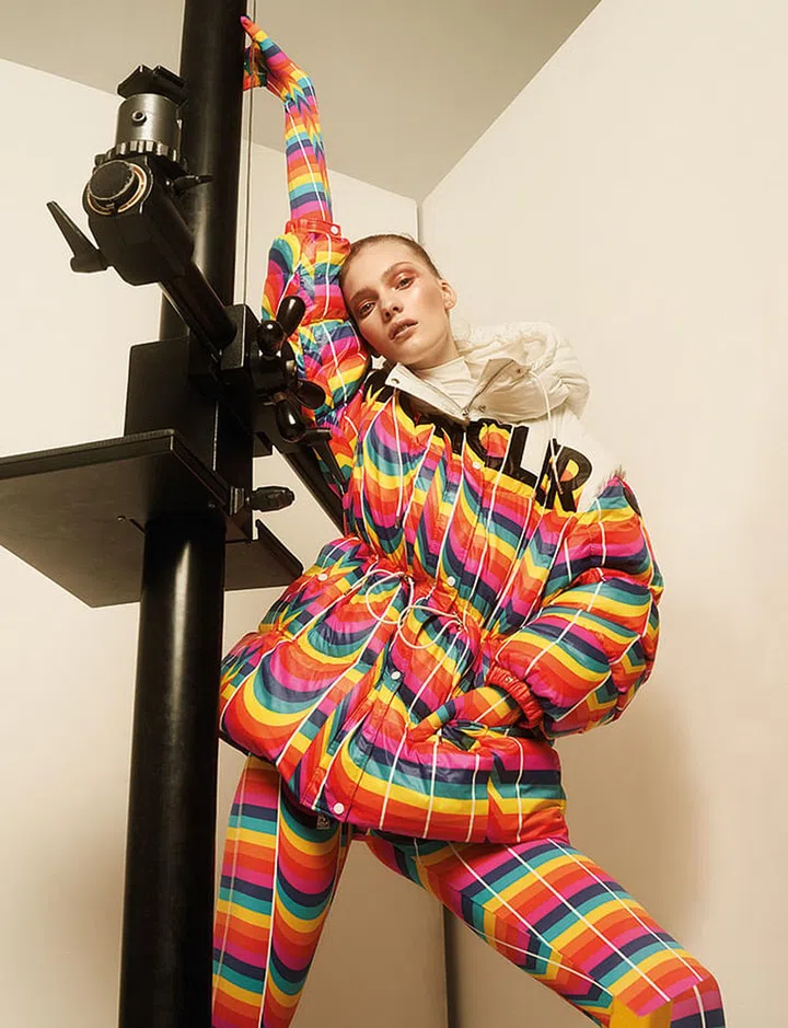 Nylon jacket; Lycra bodysuit