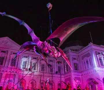 Invasion by Close Act. Photo: Singapore Night Festival