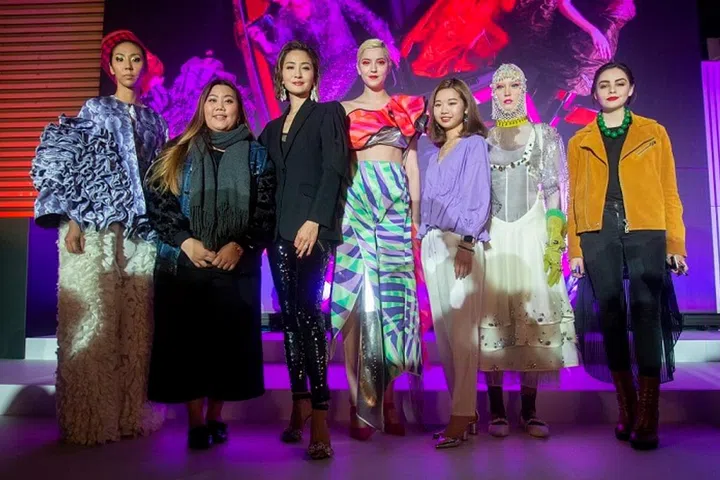 Cheryl Ma, Hong Kong Model Kathy Chow, Tammi Lau and Maria Nava. Image courtesy of Savannah College of Art and Design