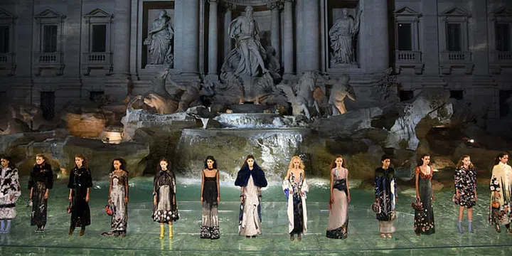Couture Diaries: #Fendi90Years At The Trevi Fountain