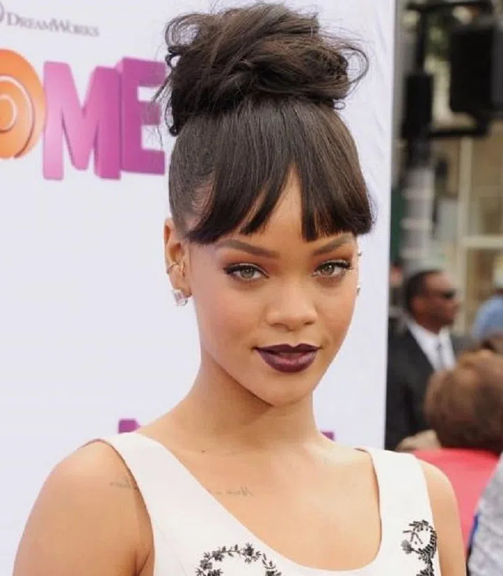 A contemporary revamp of the ballerina bun, this messy-yet-sophisticated top knot is ideal for the big deal. Photo: Getty 