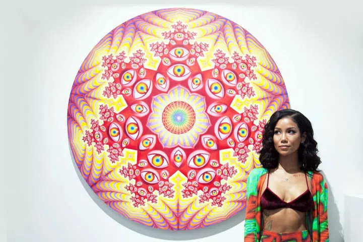 "This piece by Alex Gray was my favorite out of everything I saw this weekend!"