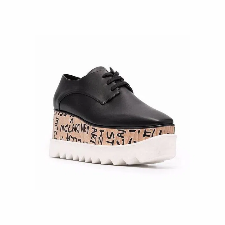 Logo Flatform Derby Shoes, $1,420, Stella McCartney at Farfetch
