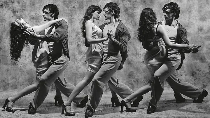 Laetitia Casta and Sergei Polunin dance the tango