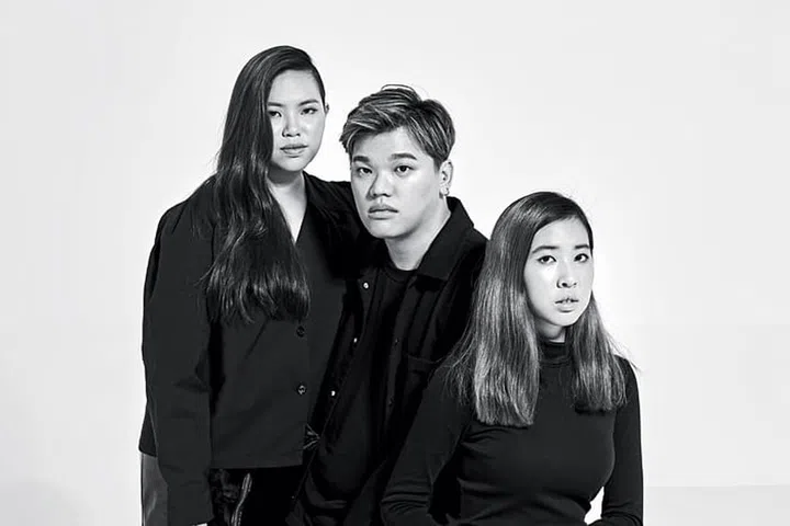 From left: Julian Cheong, Andrew Loh and Ang Hui En