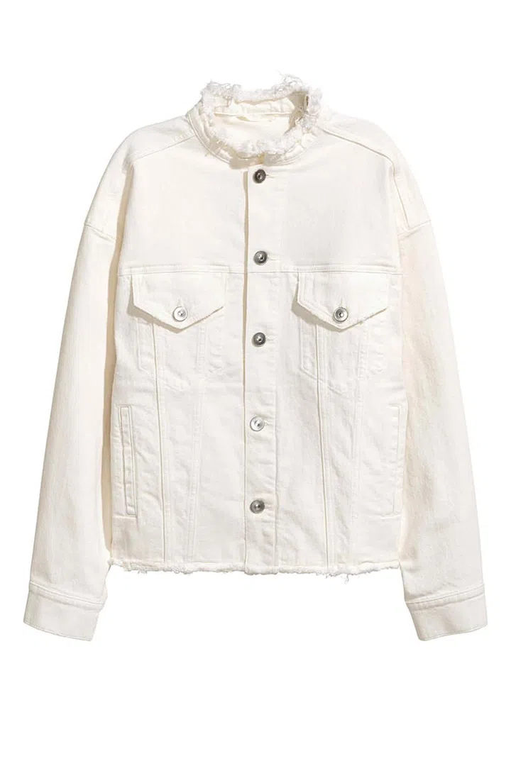 This raw-hemmed jacket will add some edge to even the girliest summer frocks.
Denim jacket, £34.99, H&M