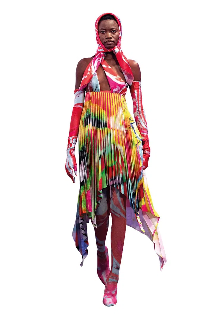 Models don designs from IML’s graduate collections. Photo: Istituto Marangoni London