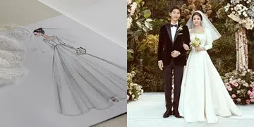 song hye kyo dior wedding dress