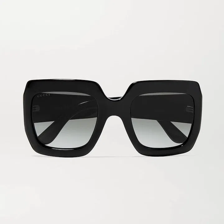 Pop Web Oversized Square-Frame Acetate Sunglasses, $360, Gucci at Net-a-Porter