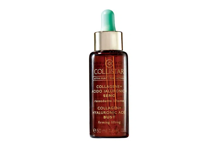 Fortified with collagen and hyaluronic acid, it improves skin firmness and suppleness for a smoother, more lifted décolleté.