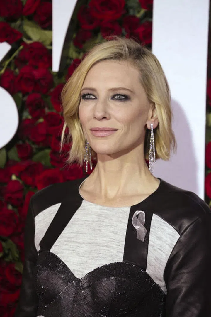 In silver earrings. Photo: Getty