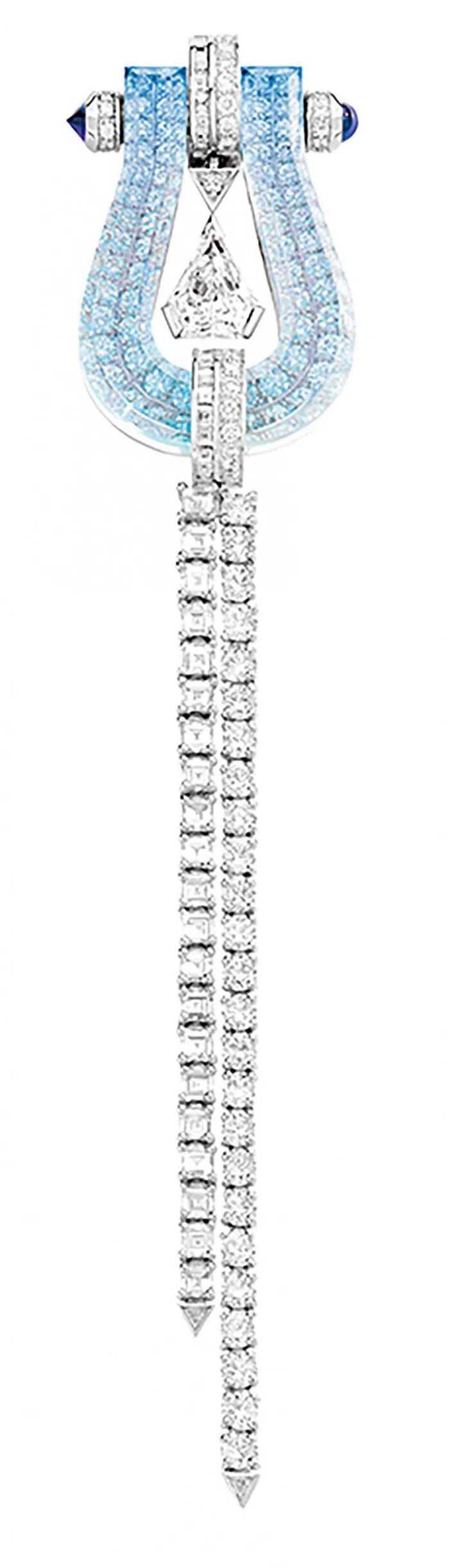 The detachable brooch from the Force 10 high jewellery necklace. Photo: Courtesy of FRED