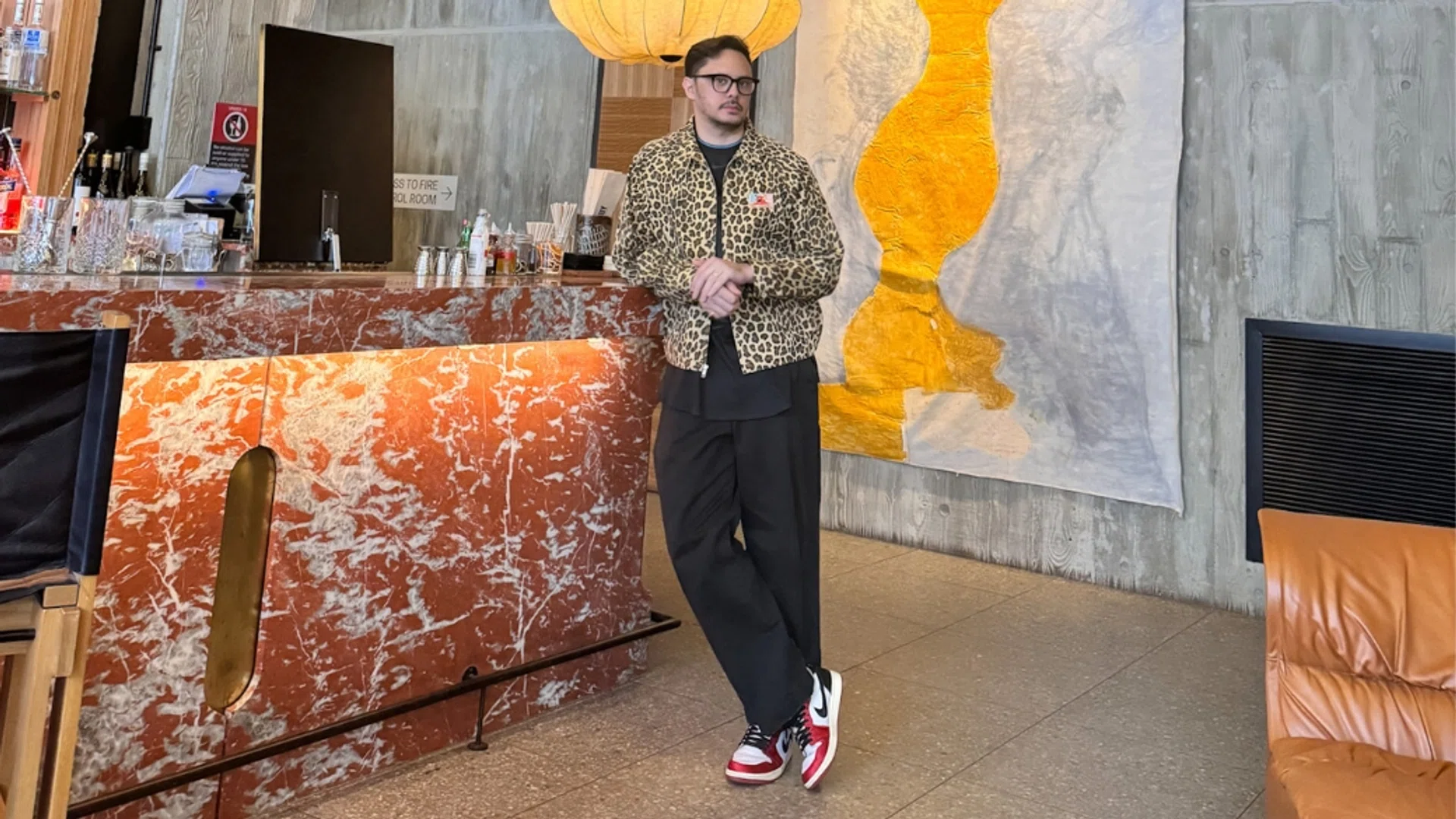 BAZAAR Man Anton Cruz Leopard Print Jacket Man