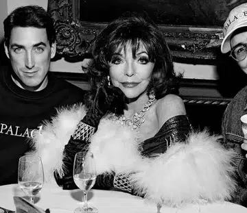 Joan Collins Stars In a Calvin Klein Perfume Ad
