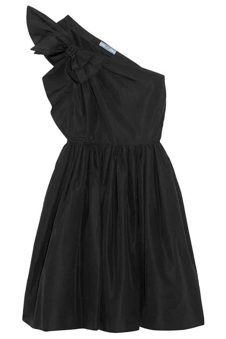 Opt for something fairly simple and not too trend-led so that you can keep it in your wardrobe season after season. This one-shouldered offering from Prada will become your sartorial best friend. Prada Silk Dress, £1,570.