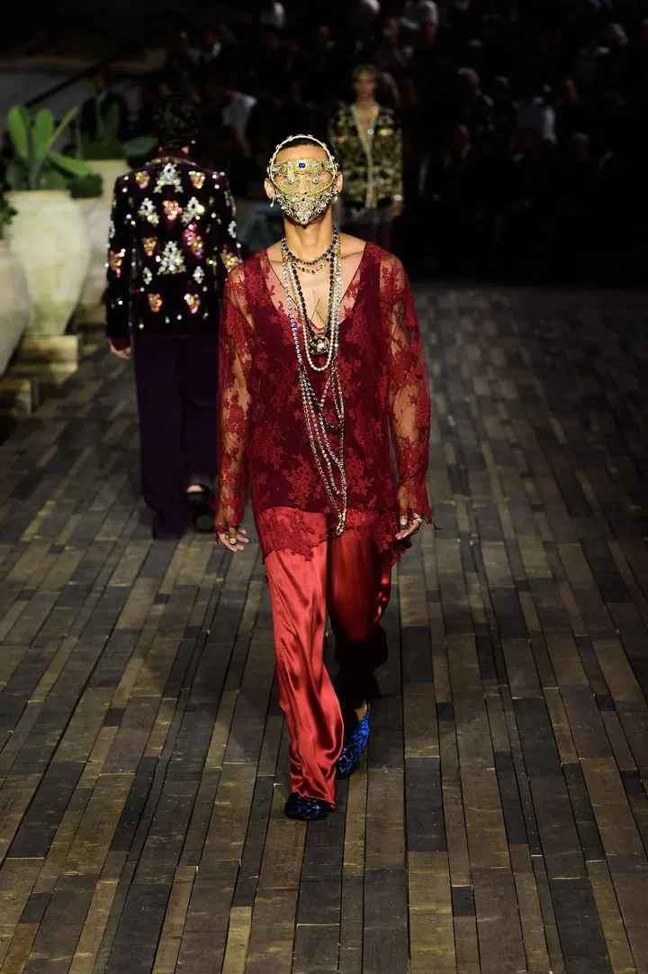 Dolce &amp; Gabbana Alta Moda show at the Piazza Duomo, Siracusa, Sicily, July 9, 2022