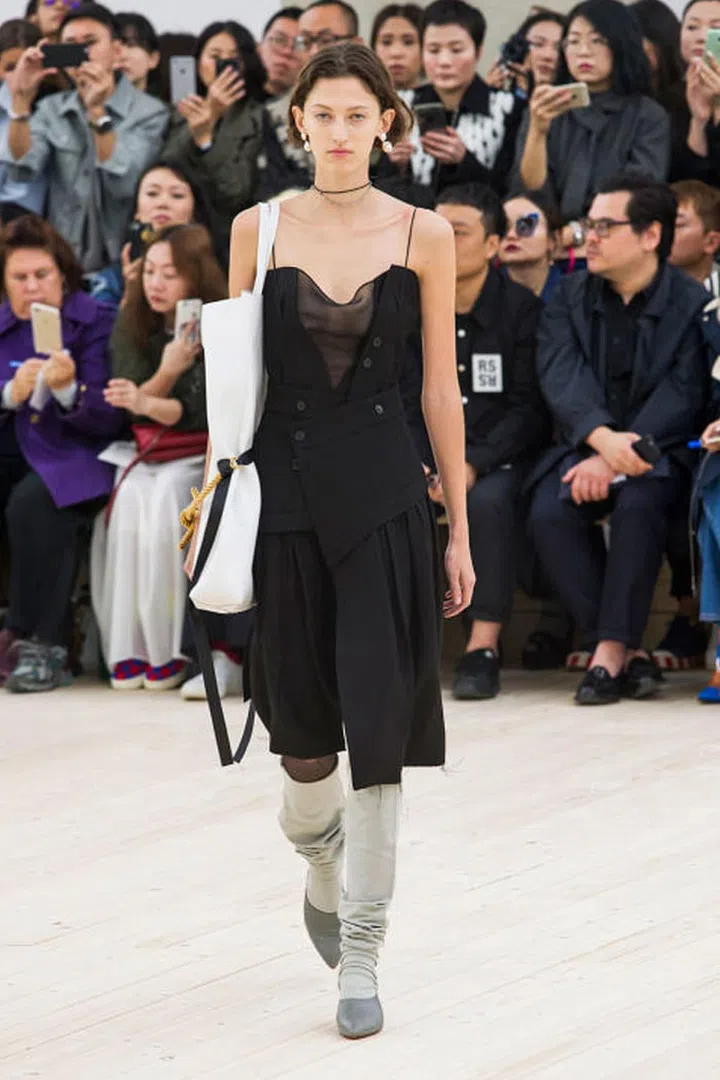 Never did a little black dress look so desirable as at Celine this season. Elegant, modern and understated, this is how we want to dress for evenings.