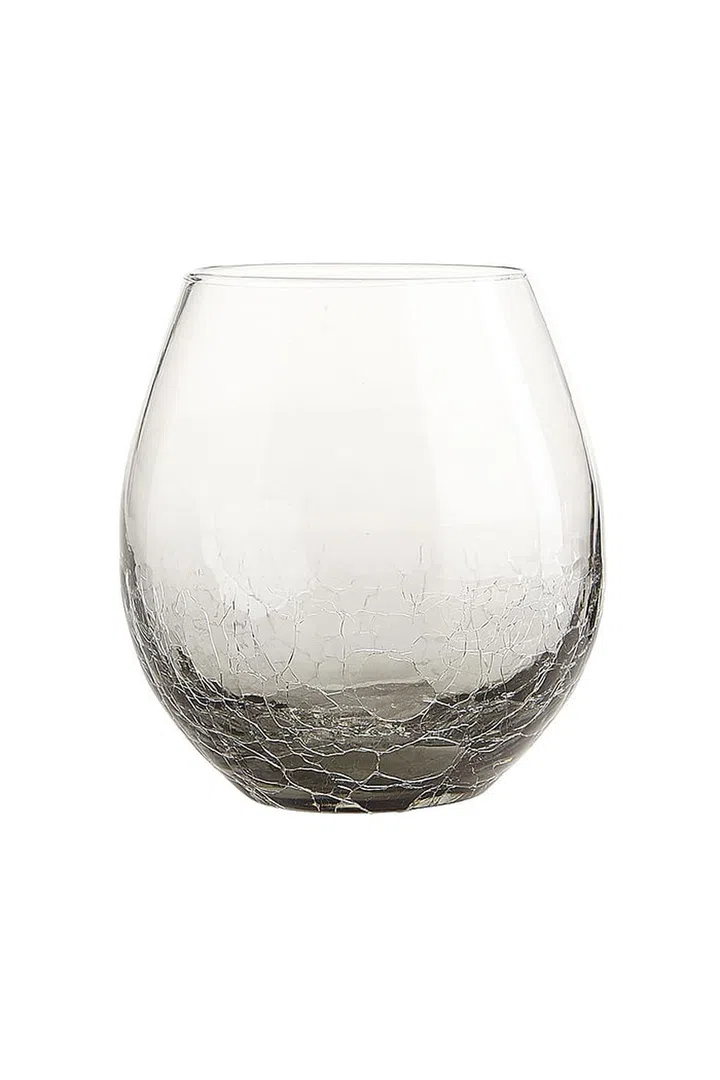 Matching set = you got it together, girl. 

Pier 1 Crackle Smoke Stemless Wine Glass, $5; pier1.com

<del>$159</del>
