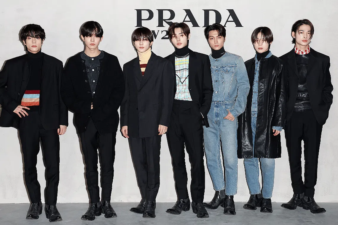 Prada brand clothes store