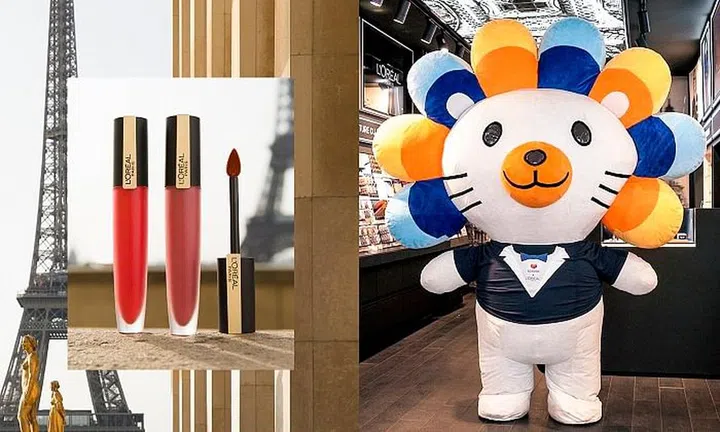 Lazada's Lazzie in a L’Oréal store in Paris