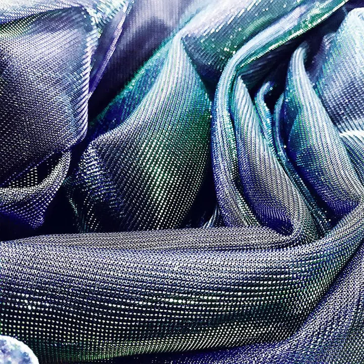 Lionel Low’s inspiration moodpboard that consists of iridescent fabrications that are reminiscent of the shedding of a snake and the textured of frayed threads