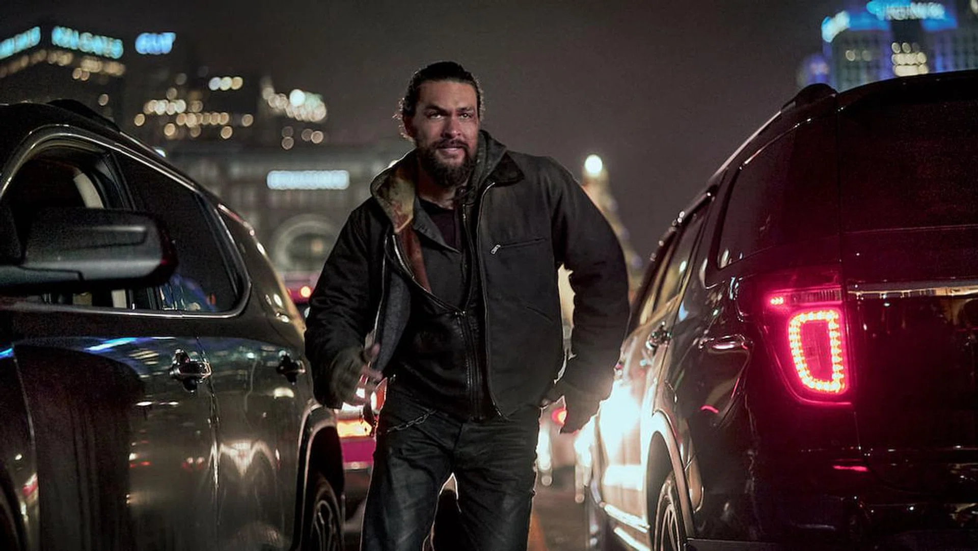 Jason Momoa as Ray Cooper in 'Sweet Girl' (Photo: Clay Enos/Netflix)