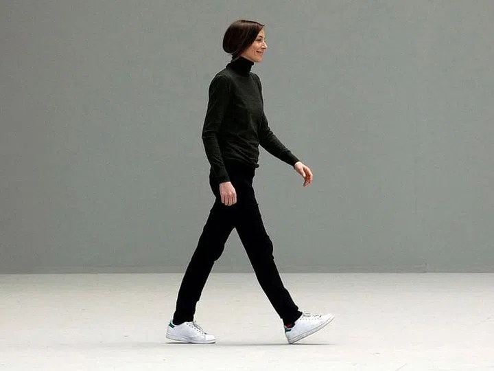 What Phoebe Philo did for high-fashion trainers cannot be exaggerated— and that's just when we consider her personal style. The designer's penchant for wearing Adidas Stan Smiths (with her uniform of polo-necks and chinos) when she took her bow at the end of each show led to professional women everywhere embracing the trainer—and we're still very much feeling that impact today. Photo: Getty