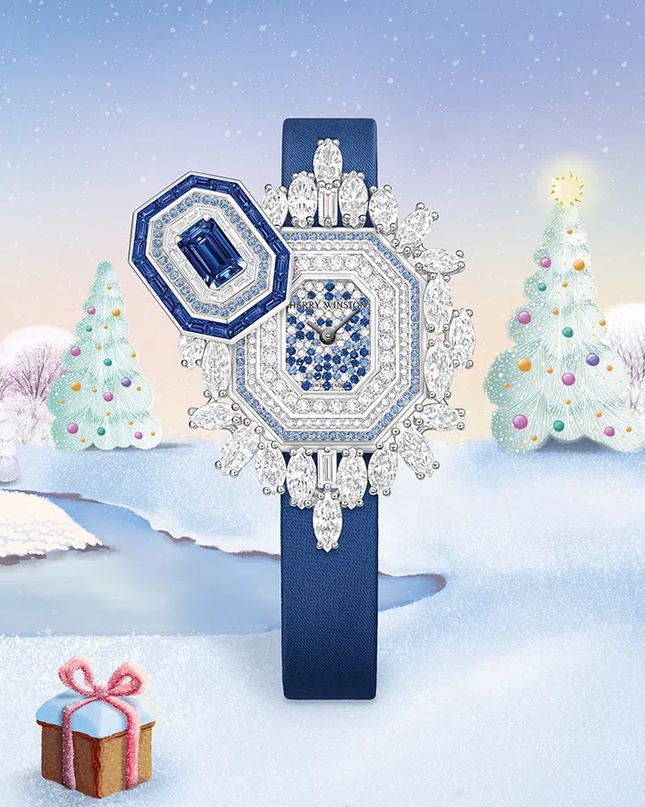 harry winston emerald watch blue sapphire diamond