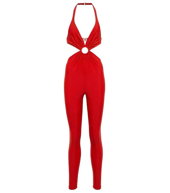 Cutout Halterneck Jumpsuit, $3,290, Saint Laurent at Mytheresa