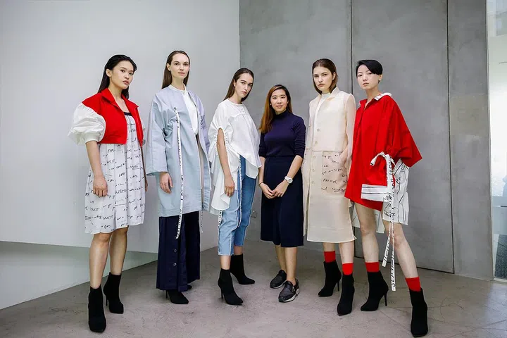 Ang Hui En with her collection.