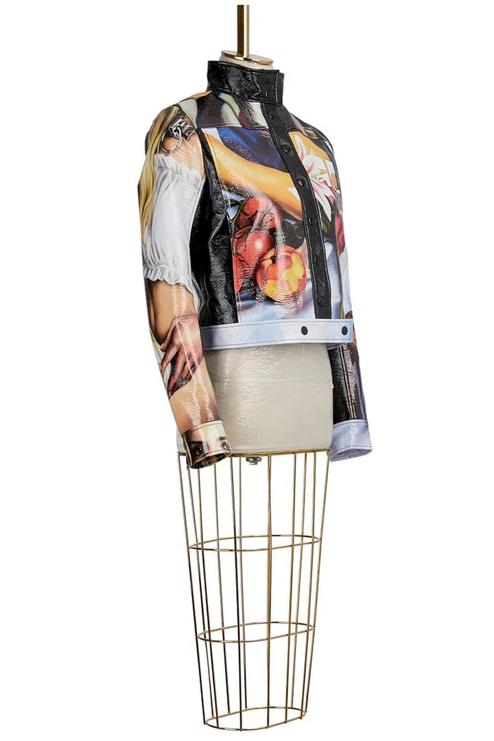 Courreges printed jacket, $1880, www.24sevres.com.

