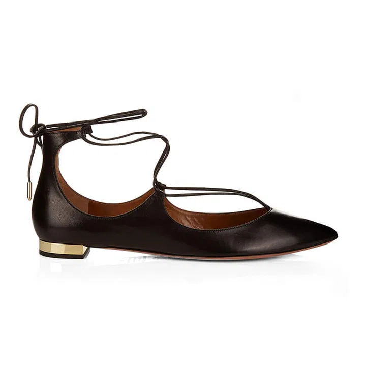 Elegant and feminine, Aquazzura's famed Christy shoes will work hard from day to night. 