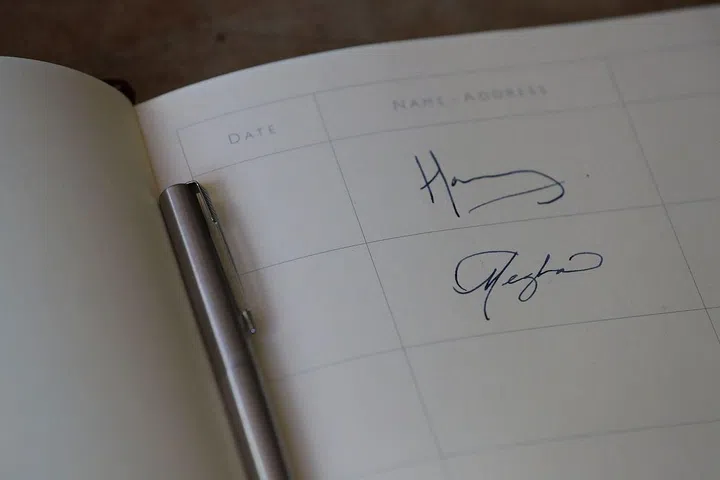 They also signed the visitors book.