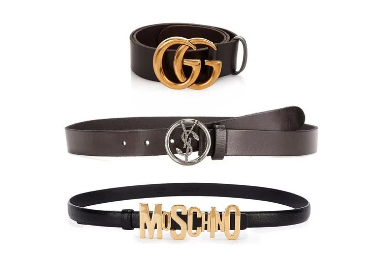 From top: £270, Gucci at Matchesfashion.com; £195, Saint Laurent at MyTheresa; £157, Moschino at Harvey Nichols