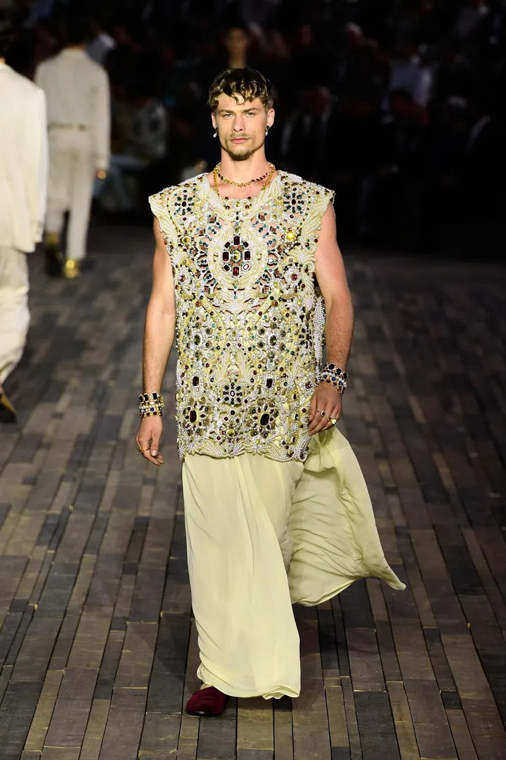 Dolce &amp; Gabbana Alta Moda show at the Piazza Duomo, Siracusa, Sicily, July 9, 2022
