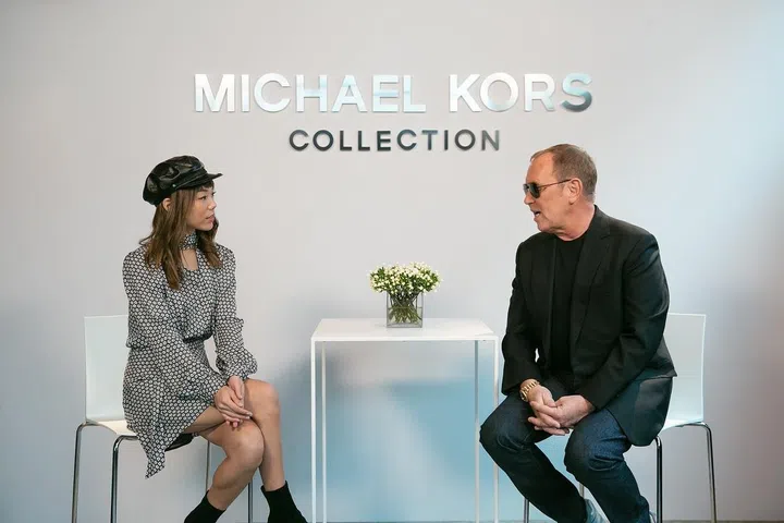 An 8am interview with Michael himself before his show! Photo: Andrea Chong
