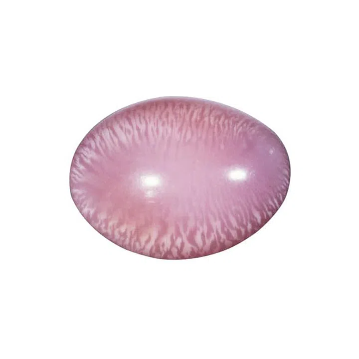 Exceptionally rare pink pearls made of a porcelaneous (non-nacreous) material. Photo: Getty