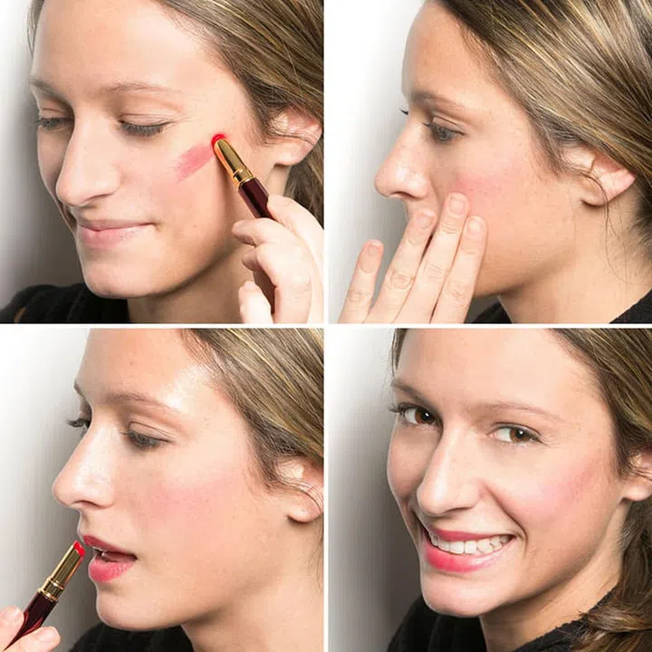 hacks lipstick blush