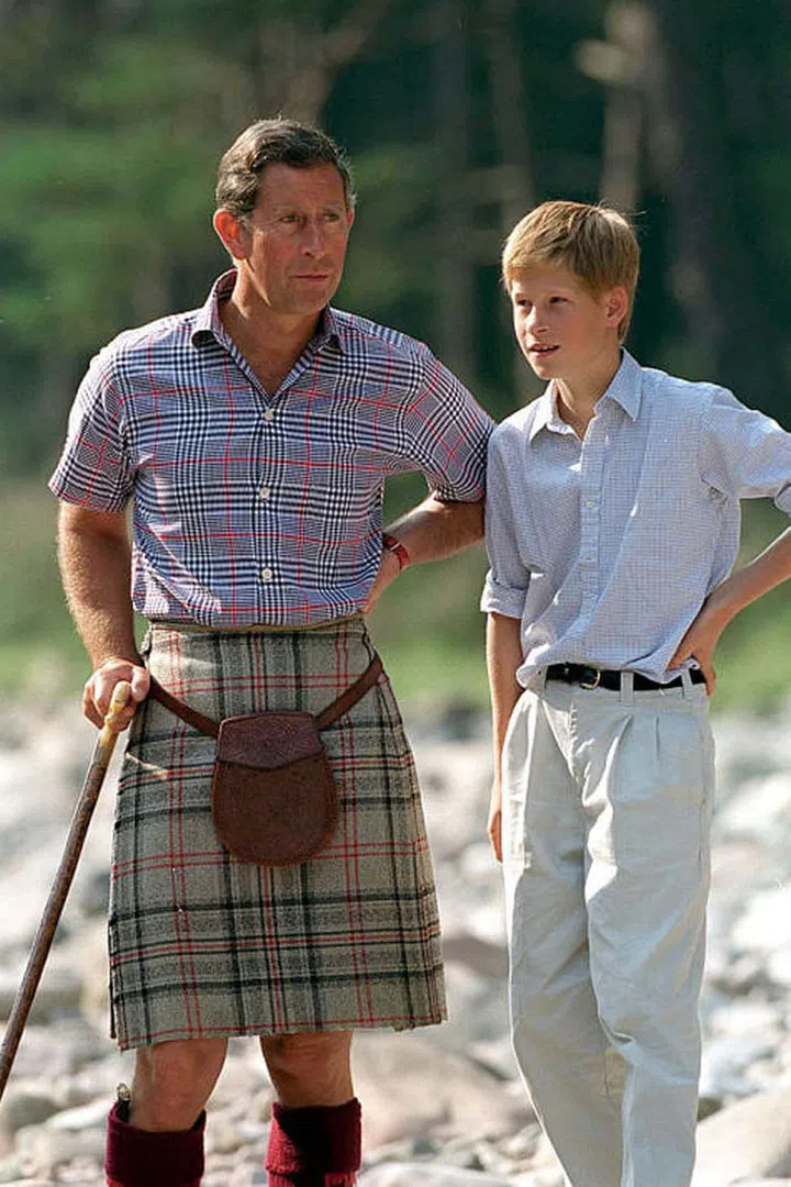 However, Prince Harry doesn't seem to be as big of a fan of plaid as the rest of his relatives.