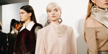 Backstage at Fendi FW18
