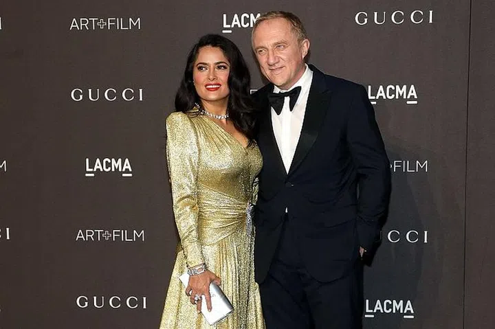 Francois-Henri Pinault and Salma Hayek. Photo: Getty