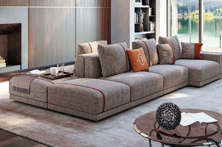 Modergen sectional sofa, from Trussardi Casa.