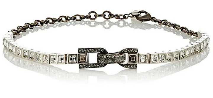 Crystal-embellished choker; $850, barneys.com
